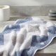 thumbnail image 3 of REGALWOVEN Toalla de Mano de Algodón con Rombo Geométrico, Toallas de Mano Jacquard de Bloque de Color Suave para Baño, Cocina, Gimnasio, Spa (13 x 28 Pulgadas) Azul 4pk, 3 of 7