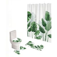 Genérico - Set De 4 Piezas Para Baño Con Estampado 9