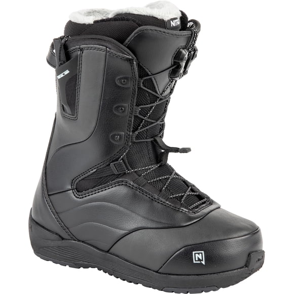 Bota de snowboard Nitro Crown TLS '23 para mujer, color negro EU 40/US 8.5