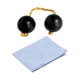 thumbnail image 3 of Bola De La Yema Del Dedo Bola De Tambor Instrumento Kashaka Sonajero Negro Tela Azul, 3 of 5