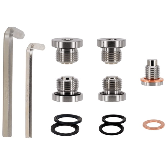 Kit de tapones de drenaje y llenado de aceite abczok 5 piezas para Polaris General, RZR y Ranger