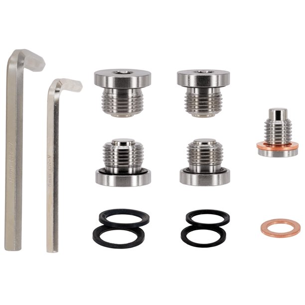 Kit de tapones de drenaje y llenado de aceite abczok 5 piezas para Polaris General, RZR y Ranger