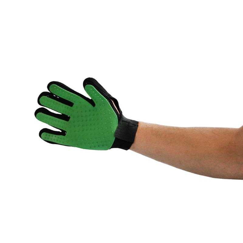 Defensor Forever - Guante Tipo Cepillo, Limpia Pelos Para Tu Mascota Verde