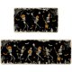 thumbnail image 1 of Alfombra HSOWKDN 43x76 cm y 43x120 cm Esqueleto Negro, 1 of 7