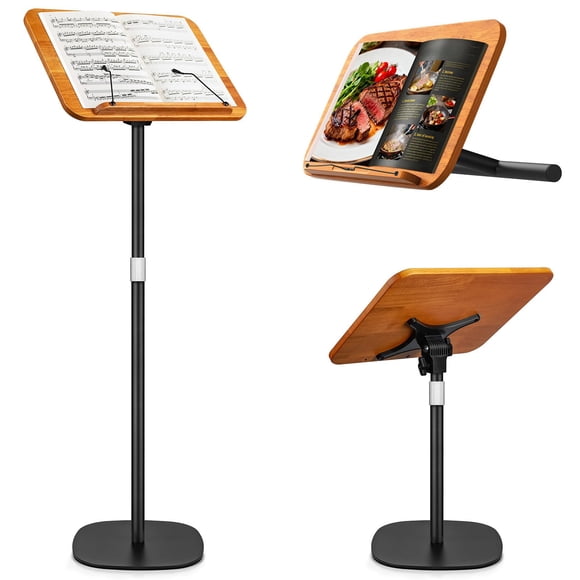 Soporte 2 en 1 Ghegicu 42‑130 cm Madera Marrón