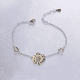 thumbnail image 1 of Pulsera plata 925 girasol corazón brazalete plateado, 1 of 3