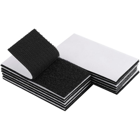 Melsan cinta adhesiva de gancho y bucle, 2 x 4 pulgadas, 12 sets