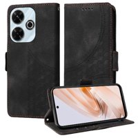 Carcasa Foxdock Xiaomi Redmi 13 4G De Cuero Pu, Diseño Acolchado Clásico, Protección Contra Caídas Y Rayones