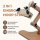 thumbnail image 2 of Soporte de bordado Nurge 51 cm 2 en 1 con cabezal de enganche, 2 of 6