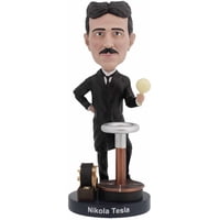 Royal Bobbles Nikola Tesla Bobblehead Con Una Bombilla Que B