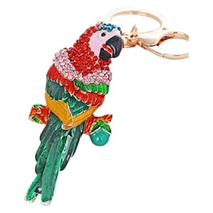 Invencible.Cl⭐⭐⭐⭐⭐ - 𝗟𝗟𝗔𝗩𝗘𝗥𝗢 𝗚𝗨𝗔𝗖𝗔𝗠𝗔𝗬𝗔 𝗖𝗥𝗜𝗦𝗧𝗔𝗟 Llavero Guacamaya Cristales Aj53