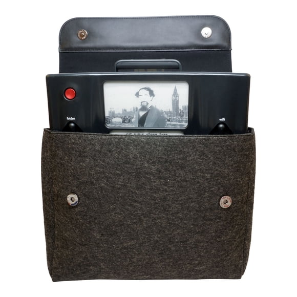 Funda protectora Astrohaus Freewrite de cuero y fieltro