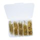 thumbnail image 2 of Tachuelas De Clavos De Cabeza Redonda, Clavos De Hierro Para Bisagras, Cajas, Proyectos Artesanales, 350 Dorados, 2 of 5