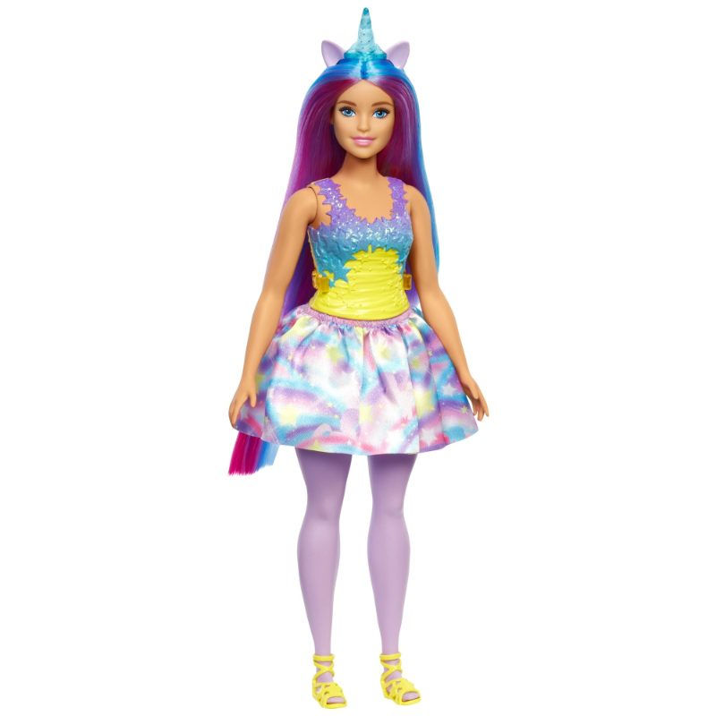 Barbie - Muñeca Dreamtopia Unicornio Cuerno Azul