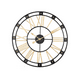 thumbnail image 1 of Reloj Mural Retro de Cuarzo Metálico Dorado y Negro 60 cm, 1 of 6