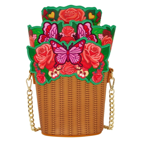 Bolsa crossbody figurativa Flower Basket de Loungefly para mujer