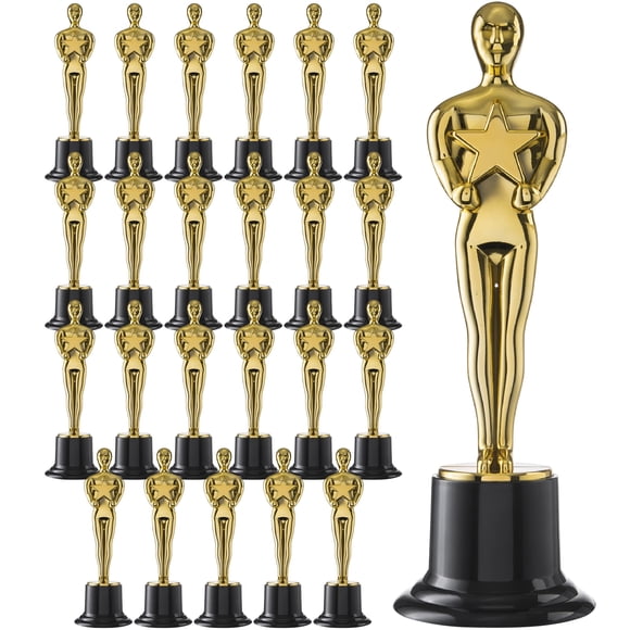 Trofeo PREXTEX de 15 cm en tono dorado para niños y adultos