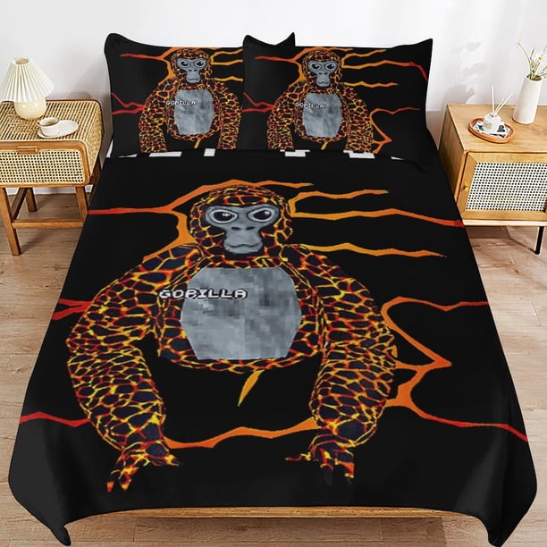 Gorilla Tag Bedding Set Duvet Cover Comfortable and Lightweight Cartoon Bedding 3 Piece Bed Set