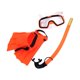 thumbnail image 2 of Conjunto De Snorkel Gafas De Natación Tubo De Respiración Ajustable Para Buceo De Verano Al Aire Libre Naranja EUSize 25to30, 2 of 3
