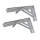 thumbnail image 4 of 2 piezas de soportes de estante plegables DIY Hardware para el hogar Soporte de pared de metal Soporte de estante plegable Triángulo Soporte plegable , Blanco 18 pulgadas, 4 of 5
