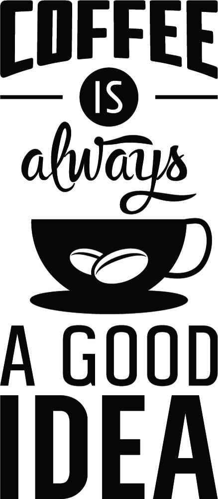 Rienda Libre Graphics - Decomural Coffee A Good Idea Kitchen Ws-46117