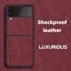 thumbnail image 1 of Premium Lamb Leather Wallet Phone Case With Shockproof Flip Cover For Samsung Galaxy Z Flip 3/4 - Protect Your Phone in Style!, 1 of 3