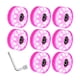 thumbnail image 2 of 8x Rodamientos de Ruedas para Patines Instalados, Dureza 82A, Accesorios para Interiores, Ruedas Iluminadas para Exteriores de 58mm para Patines de Do Rosa, 2 of 5