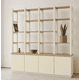 thumbnail image 2 of Biblioteca "Arrayán" Estantería Abierta de Madera con Postes - Beige - 180x35x200 cm, 2 of 3