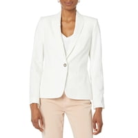 Chaqueta De Negocios Blazer Tommy Hilfiger Para Mujer, Talla 16, Color Marfil