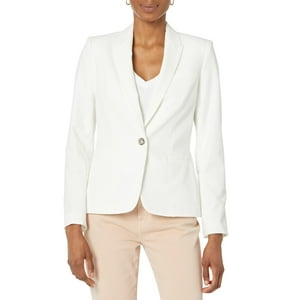 Chaqueta De Negocios Blazer Tommy Hilfiger Para Mujer, Talla 2, Color Marfil