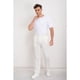thumbnail image 2 of Pantalon Clasico Hombre Algodon Casual Tipo Lino Liso 6011, 2 of 4