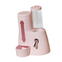 Magideal - Alimentador Automático De Hámster, Alimentación De Tazón Con Botella De Agua, Dispensador De Botellas Automático Multifuncional De Gran Capacidad 125 Ml