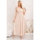 thumbnail image 3 of Maxi Vestido Largo Mujer Casual Eventos Texturizado Sin Manga 3374, 3 of 4