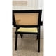 thumbnail image 4 of Silla Comedor con brazos Chandigarh Color Negra Madera Natural y Rattan, 4 of 5