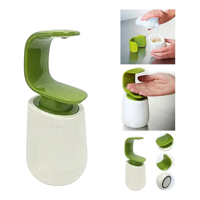 Genérico - Dispensador De Jabon Lavaloza Alcohol Gel Blanco Con Verde