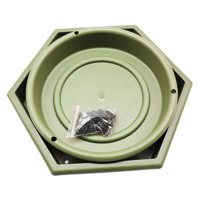 Ioensy - Comederos Colgantes Para Pájaros, Bandeja De Alimentación Exterior Para Periquitos Y Estorninos, 2 Piezas, Color Verde