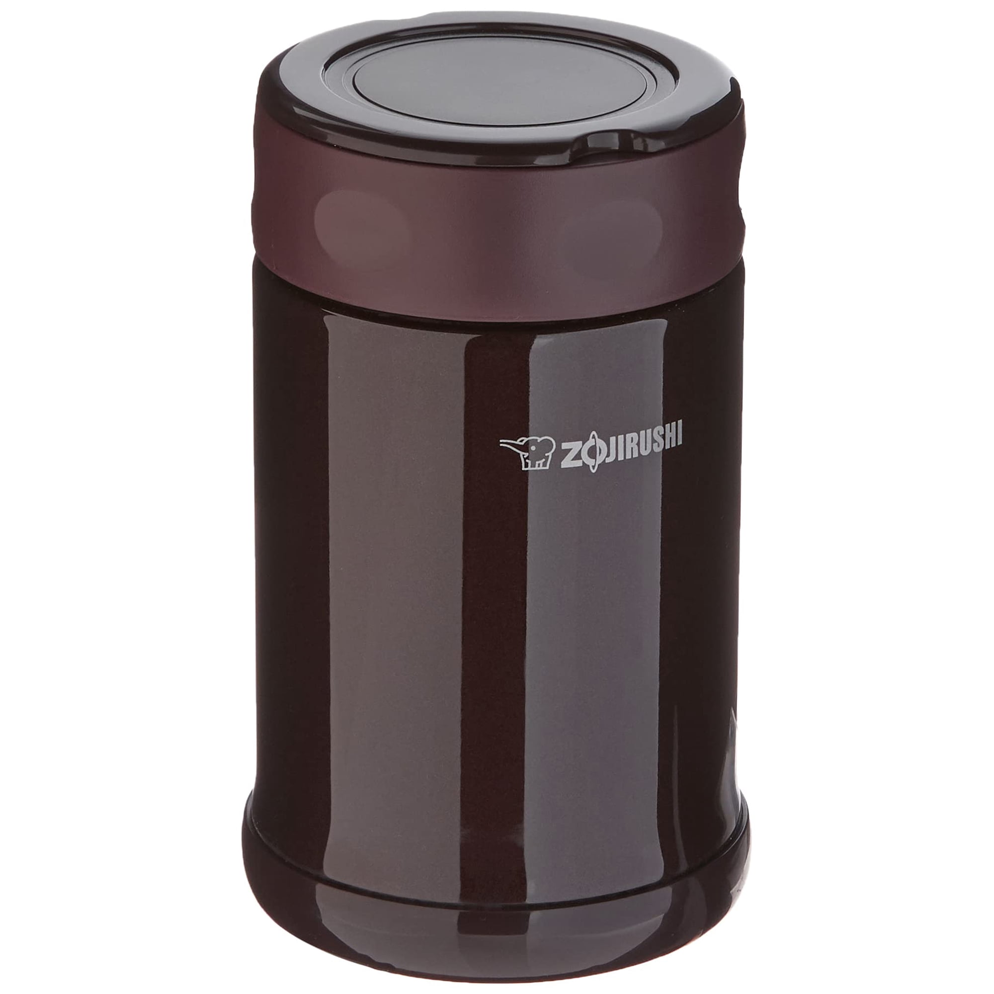 Tarro De Comida Zojirushi De Acero Inoxidable De Color Marrón Oscuro Medio