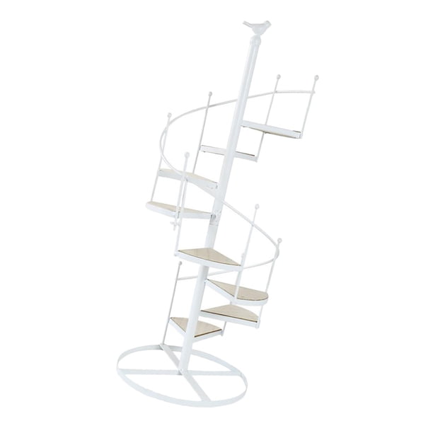 Organizador De Flores En Forma De Escalera Con Soporte Para Plantas En Espiral Para El Jardín De La Sala De Estar