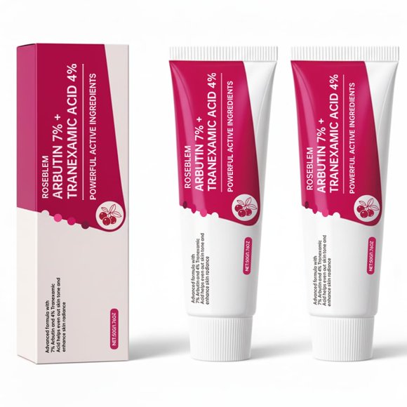 Crema facial Roseblem 50 g Arbutina 7 % + Ácido tranexámico 4 % (2 unidades)