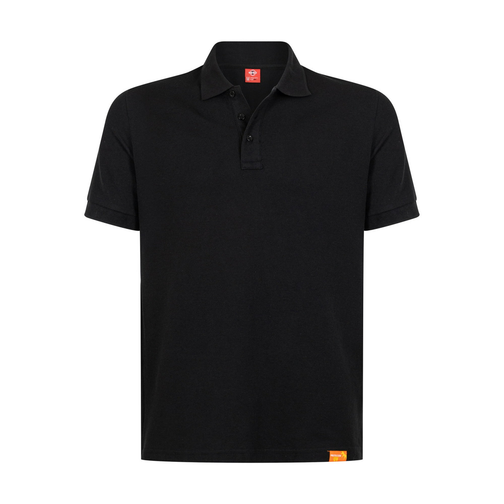 T-world - Polera Piqué Manga Corta Premium 60/40 Ideal Para Bordar Negro