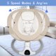 thumbnail image 2 of Baby Swing JFOVMCYG para bebés y niños pequeños con Bluetooth Ivory, 2 of 5