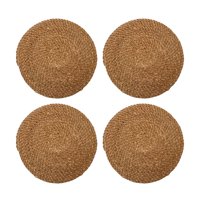 Set 4 Individuales Fibras Naturales Ubud De Ø35Cms Kawi®