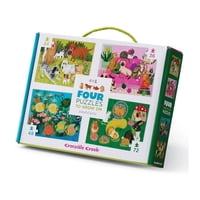 Cuatro Puzzles Mascotas Juguetonas Crocodile Creek