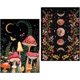 thumbnail image 1 of Kit de pintura de diamantes para adultos, 2 unidades, 5D, diseño de bosque de setas, gemas redondas con luna, ideal para decoración de pared del hogar, 12 x 16 pulgadas, 1 of 7