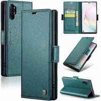Caseme Tipo Cartera Samsung Galaxy Note 10 Plus Con Cierre Magnético, Rfid, Tarjetero, Soporte, Carga Inalámbrica