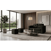 Fancy Hogar - Sofa Venecia 2 Cuerpos 2 Puff