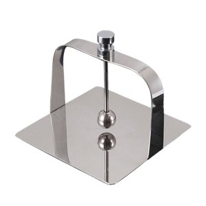 Bothyi - Servilletero De Acero Inoxidable, Organizador De Mesa Liso Para Restaurantes Occidentales, Cuadrado Plateado