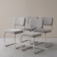 thumbnail image 1 of Pack 4 Sillas Comedor Cocina Moderna Metal Acolchada Breuer Gris Venhoouse, 1 of 10