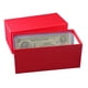 thumbnail image 2 of Caja Para Billetes Currency Box Grande Roja 22 X 11 X 10 Cm, 2 of 3