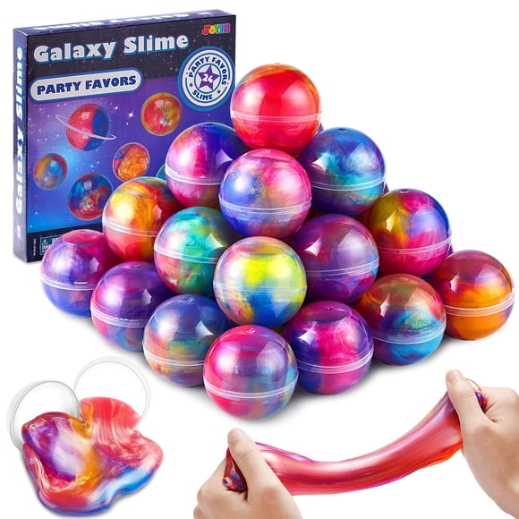 Slime Ball Party Favors JOYIN, paquete de 24 unidades, elásticos y no adhesivos